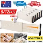 6X Adjustable Drawer Divider Partition Storage Organizer Clapboard Expandable