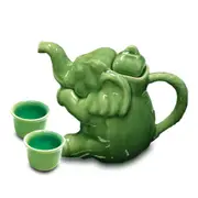 Elephant Tea Pot Small and 2 x Tea Cups
