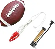 ａ aternee American Football and Mesh Bag, Reusable Wear Resistant Competition Ball, Rugby Ball for Game Playing Indoor Sports Training
