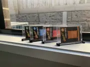 One Touch Display Stand For Trading Cards(10 stands)NBA NFL AFL(BLACK)HORIZONTAL