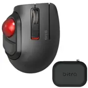 ELECOM Bitra Small Travel Trackball Mouse with Case Bluetooth Wireless Thumb C