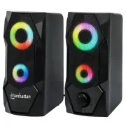 USB Powered RBG Gaming Speakers - with Stereo Sound, Long 6ft Cord, Colorful ...