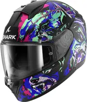 Shark Ridill 2 Raging Beast, full face helmet , color: Matt Black/Violet/Green , size: M