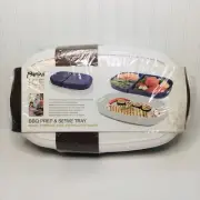 Parini Outdoor BBQ Prep&Serve Tray Multi Purpose Two Tiered Container Brand New