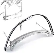 PMBNCF SM stainless steel bondage nipple clamps spreader bar, nipple clamps with holder and lock, nipple clamps sex toys for women and men, P-spot tits toy for couples