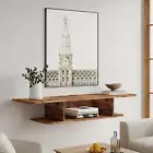 2-Tier Floating TV Shelf Wall Mounted, Modern Floating Entertainment Center Medi