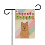 Finnish Spitz Dog Easter Garden Flag