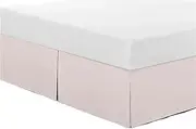 BBPM Bed Skirt Solid Color Bed Skirt Ruffled Bed Skirt Cover Bedroom Bed Cover Bed Skirt Non-Slip Mattress Cover Bedsheet/Bedspread,Pink,Queen/150 * 200cm