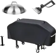 36" Griddle Cover fits Blackstone Flat Top 4-Burner Grill, Cover Kit & Pole