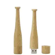 16GB Novelty Wooden Baseball Bat Model USB Flash Drive Memory Stick Gift