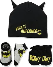 [DC Comics] Baby Boys Batman Take-Me-Home Set, Black, 0-3 Months, Black, 0-3 Months