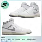 Nike Air Jordan 1 Mid Vintage Grey 554724-135 Men's US4-14 NEW