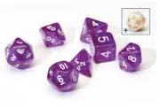 Sirius Dice: Polyhedral 7-Die Set - Translucent Purple