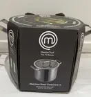 MasterChefThe TV SeriesollStainlessSteel Cookware Stockpot with Glass Lid 7.7L