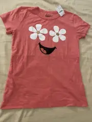 crewcuts Every Day girls Cotton Peach Short Sleeve Top New Sz14