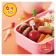 《軒恩株式會社》日本TORUNE發售 食物配菜 6入 食物叉 點心叉 裝飾叉 水果叉 叉子 165377
