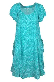 Sao Paulo Wood Block Print Dress--NAU-SAOPAULOBP