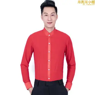 男拉丁舞衣練習舞廣場舞國標舞摩登舞社交舞衣舞蹈服練功服跳舞服