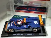 SCALEXTRIC PORSCHE JOEST #7 1° LE MANS 1996 SLOTCAR 1/32 -Vid - Display Case-New