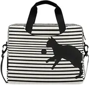 Quteprint Playing Ball Cat Stripe 15.6 Inch Laptop Bag Briefcase for Business, Water-Resistant Computer Bag Fits 14-16 Inch Notebook for Men Women, Office Travel Work Backpack, Multi, 40x7.5x30cm