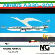 NGM61040 1:400 NG Model Kuwait Airways Airbus A330-200 Reg #9K-APB '65 Years'
