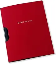 Elba 36411bx Job Application Folder with Clip Fix System, 2 Part Cardboard for 30 DIN A4 Pages Set of 10 Bordeaux