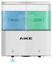AIKE Double Automatic Soap and Shower Dispenser Wall Mount 2 Chambers Dispens...