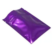 Purple for Zip Bags Aluminum Lock Food Storage Package Glossy Mylar Seal Pouch