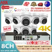 Hikvision 8CH DS-7608NXI-K2/8P 4K 8MP Hybrid Light ColorVu 3.0 IP Camera System