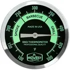 BBQ Smoker Thermometer for Barbecue Grill, Pit, Barrel 3" Dial (Black/Glow Dial,