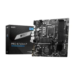 【MSI 微星】PRO B760M-P 主機板+微星 INTEL AX210NGW WIFI-6E 內接無線網卡