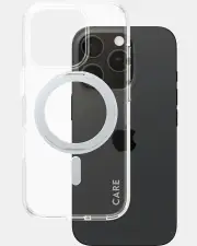 CARE by Panzer Feature Magsafe Kickstand Phone Case for iPhone 16 Pro - Silver