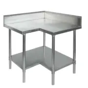 Modular Systems Economic Corner Workbench,100Mm Splashback & Undershelf 0900-...