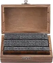 70PCS Vintage Alphabet Stamps Set, Wooden Rubber Number and Symbol Diary Letter Stamps, DIY Children Craft Scrapbooking Planner Card Stamps Gift Souvenir