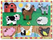 Melissa & Doug - Farm Animals Chunky Puzzle 8pc