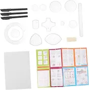 1 Set Set Wanhua Ruler Set Ruler Gears Toys for Kit Circle Template Round Drawing Template Childrens Toys Art Drawing Ruler Toys Kid Drawing Ruler Pp