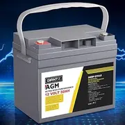[GIANTZ] 50Ah AGM Deep Cycle Battery, Recharge Batterys 4WD Charging Portable with Handle, 1400 Cycles Long Life High Performance for Solar Fridge Camping Car Power Supply