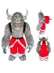 Inflatable Costume Mascot Krampus Santa Suit Adult Plush Cosplay Xmas Party 2.2m