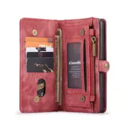 Red CaseMe 8 Card Slot Wallet Magnetic Case For Galaxy S20 Plus