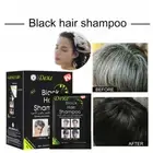 Mokeru 500ml Natural Argan Oil Essence Instant Hair Dye Shampoo Hair Coloring