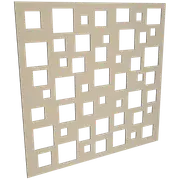 ProtectorAl 300-1200w x 300-1200h Paperbark Squares Unframed Solid Aluminium Decorative Panel