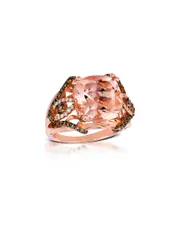 Le Vian 14K Rose Gold 5.80 ct. tw. Diamond & Morganite Half-Eternity Ring