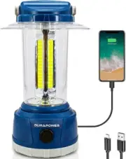 LED Camping Lantern Rechargeable, Bright 5000 Lumen, 5 Modes, 6000 mAh Power Ban