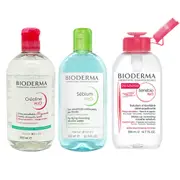 (員購限定) BIODERMA高效潔膚液500ml 2款任選 舒敏/平衡控油 潔膚水 卸妝水 卸妝液 蝦皮直送