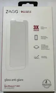 NEW ZAGG Glass Anti-Glare Screen Protector for Apple iPhone 13 Pro Max (6.7")