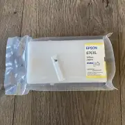676XL Yellow Ink For Epson Printer Original Package New Unopened Sealed