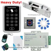 125KHz RFID Card& Password Door Access Control +Door Strike Lock+ Remote Control