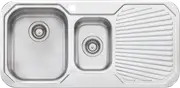 Oliveri 1 & 1/2 Bowl Inset Sink with Drainer -