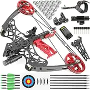 Mini Compound Bow,35-38Lbs,Dual Purpose Archery Steel Ball Bow Suitable for Left/Right Hand for Outdoor Bow Hunting Small Animals