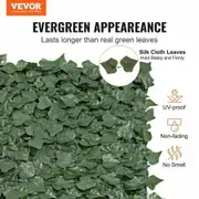 Ivy Privacy Fence, 39"x98" Artificial Green Wall Screen, Greenery Ivy Fence with Mesh Cloth Backing and Strengthened Joint, Faux Hedges Vine Leaf Decoration for Outdoor Garden, Yard, 990 x 2490 mm